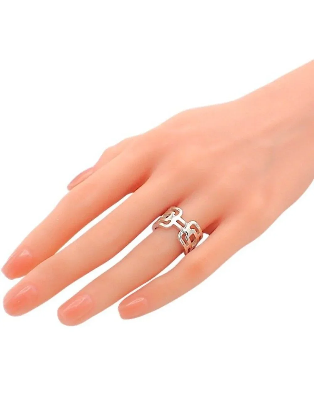 Hermes Alkan PM Ring Included 925 Sterling Silver